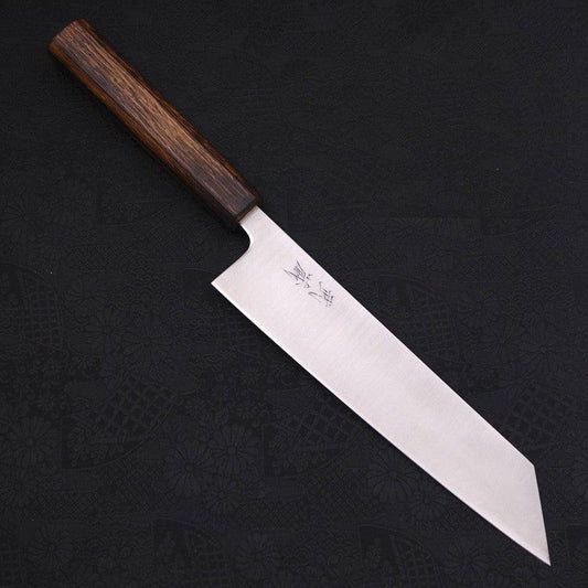Kiritsuke Stainless Clad Blue Super Polished Sumi Urushi Handle 210mm