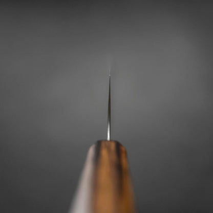 Kiritsuke Stainless Clad Blue Super Polished Sumi Urushi Handle 240mm