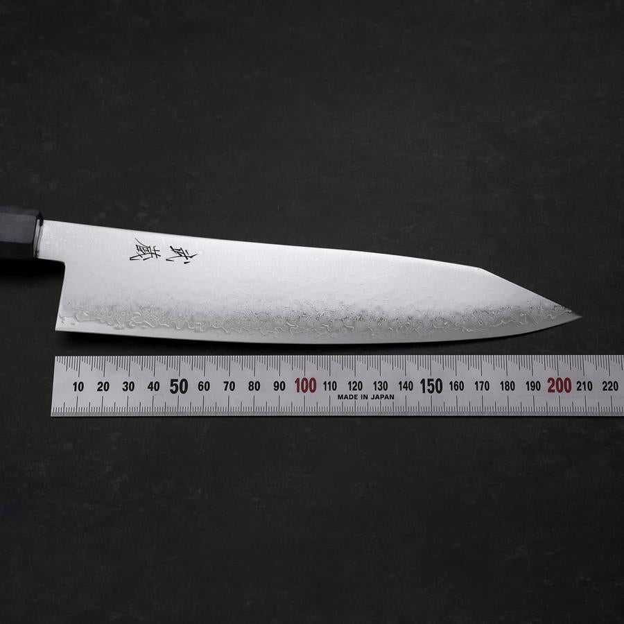 Kiritsuke VG-10 Damascus Blue Birch Handle 210mm