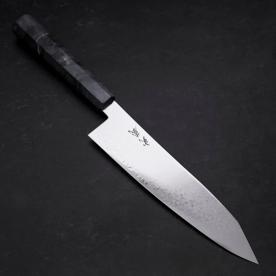 Kiritsuke VG-10 Damascus Blue Birch Handle 210mm
