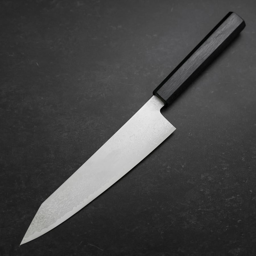 Kiritsuke VG-10 Damascus Dark Blue Urushi Handle 210mm