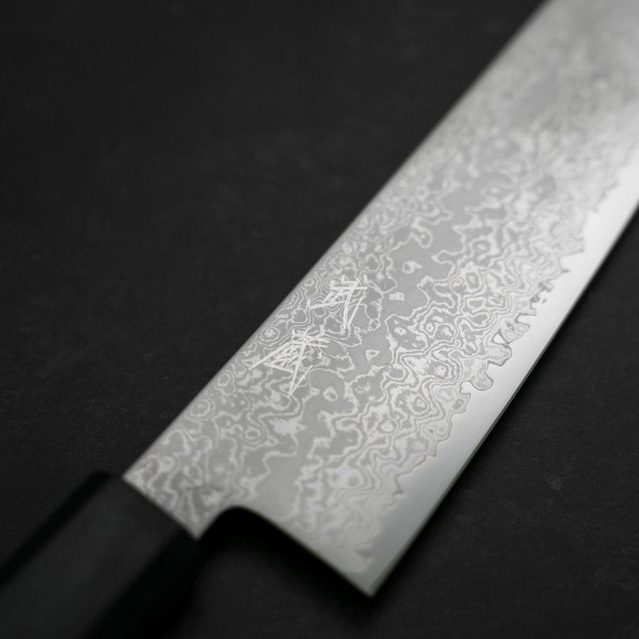 Kiritsuke VG-10 Damascus Dark Blue Urushi Handle 210mm