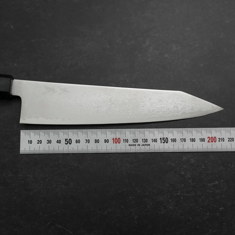 Kiritsuke VG-10 Damascus Dark Blue Urushi Handle 210mm