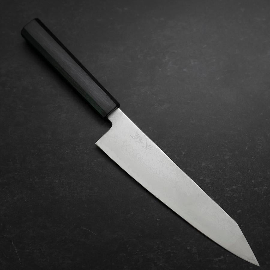 Kiritsuke VG-10 Damascus Dark Blue Urushi Handle 210mm