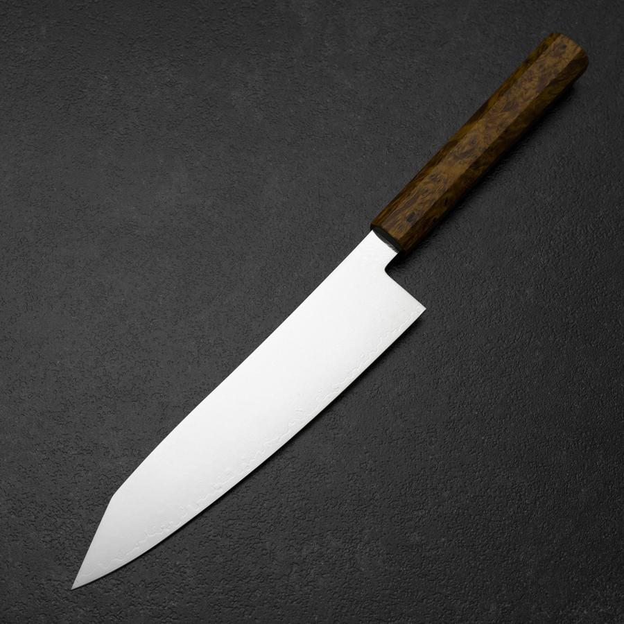 Kiritsuke VG-10 Damascus Yellow Birch Handle 210mm (8.3”)-[Musashi]-[Japanese-Kitchen-Knives]