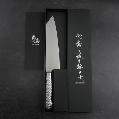Kiritsuke VG-5 Polished Western Stainless Handle 195mm