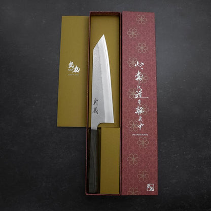 Kiritsuke White Steel #2 Nashiji Ashwood Handle 210mm