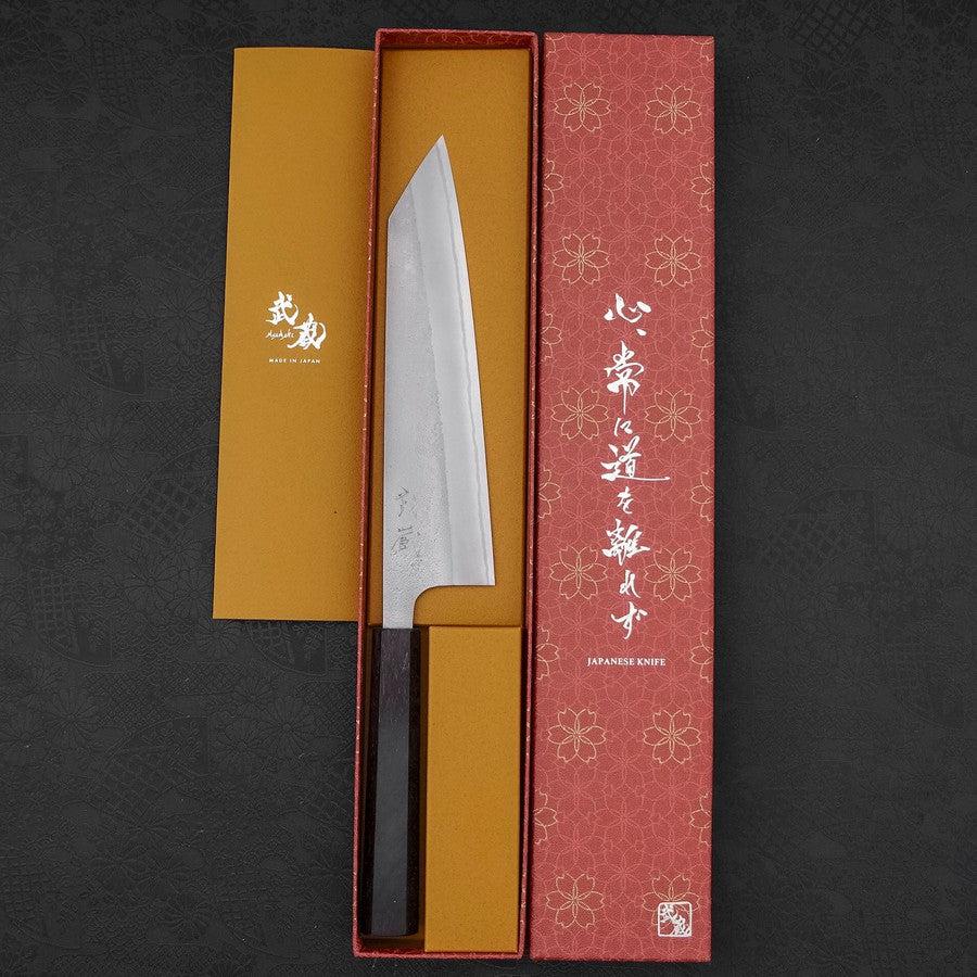 Kiritsuke White Steel #2 Nashiji Ebony Handle 210mm