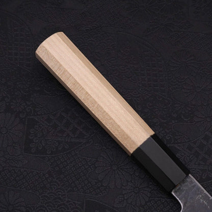 Kiritsuke White Steel #2 Kurouchi Buffalo Magnolia Handle 135mm