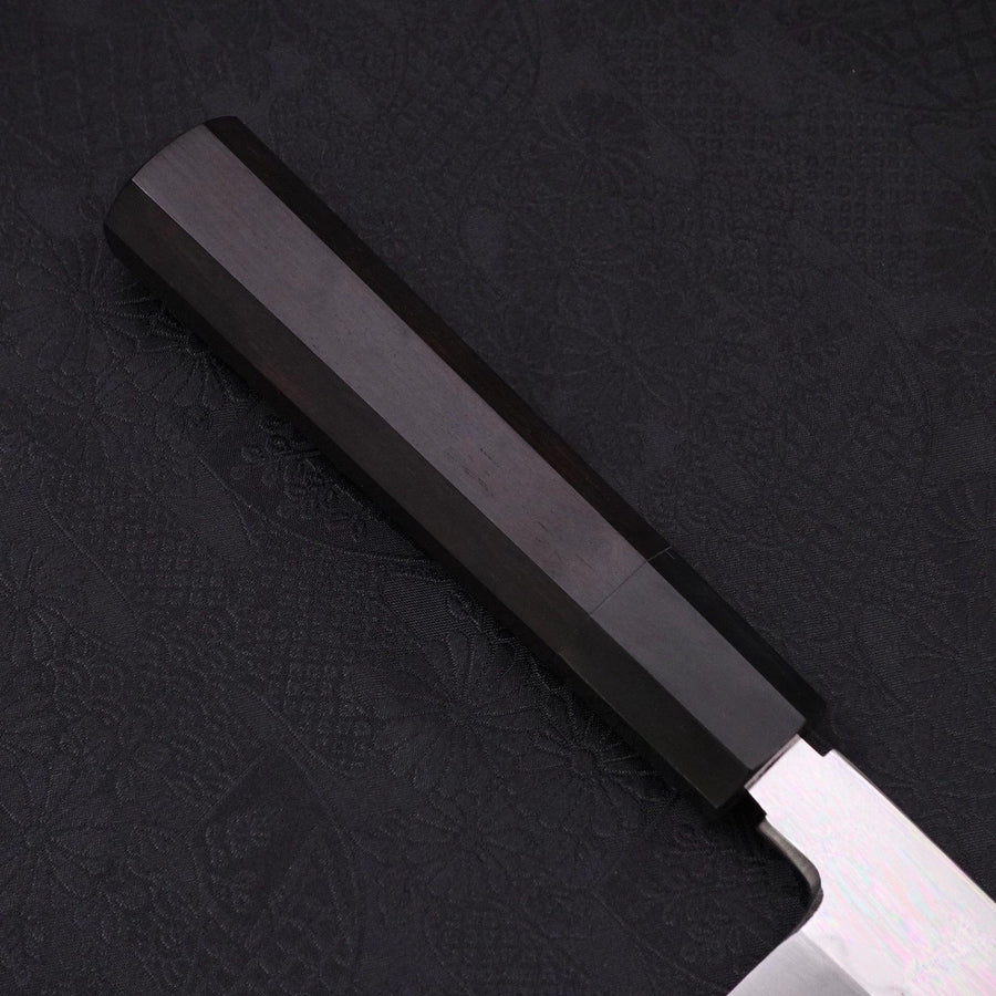 Kiritsuke White Steel #2 Mirror Finish Honyaki Buffalo Ebony Handle 240mm
