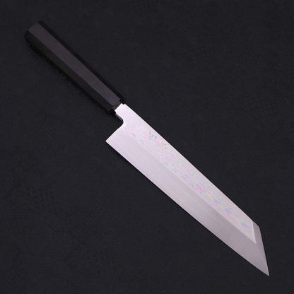 Kiritsuke White Steel #2 Mirror Finish Honyaki Buffalo Ebony Handle 240mm