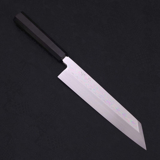 Kiritsuke White Steel #2 Mirror Finish Honyaki Buffalo Ebony Handle 240mm