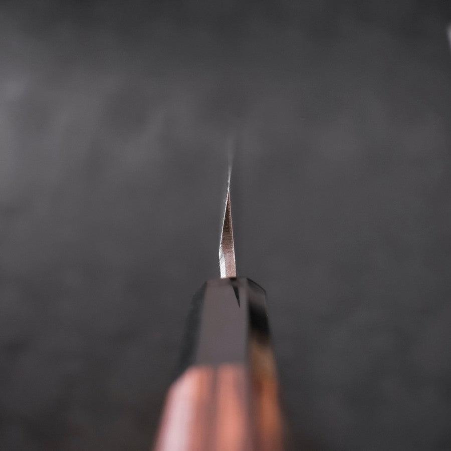 Kiritsuke Yanagiba Blue Steel #2 Kurouchi Buffalo Wenge Handle 300mm