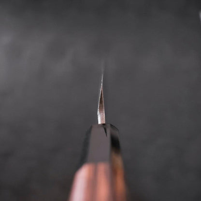 Kiritsuke Yanagiba Blue Steel #2 Kurouchi Buffalo Wenge Handle 300mm