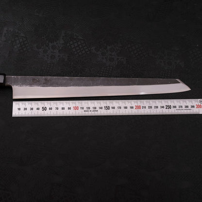 Kiritsuke Yanagiba Blue Steel #2 Kurouchi Buffalo Wenge Handle 300mm