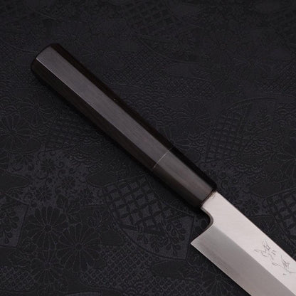 Kiritsuke Yanagiba Silver Steel #3 Kasumi Buffalo Ebony Handle 240mm