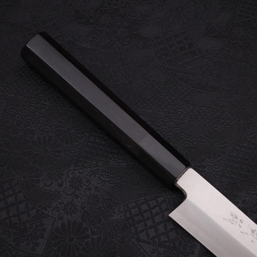Kiritsuke Yanagiba Silver Steel #3 Polished Buffalo Ebony Handle 270mm