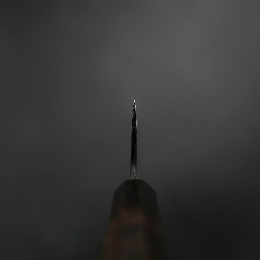 Kobunka Blue Steel #2 Kurouchi Ebony Handle 120mm