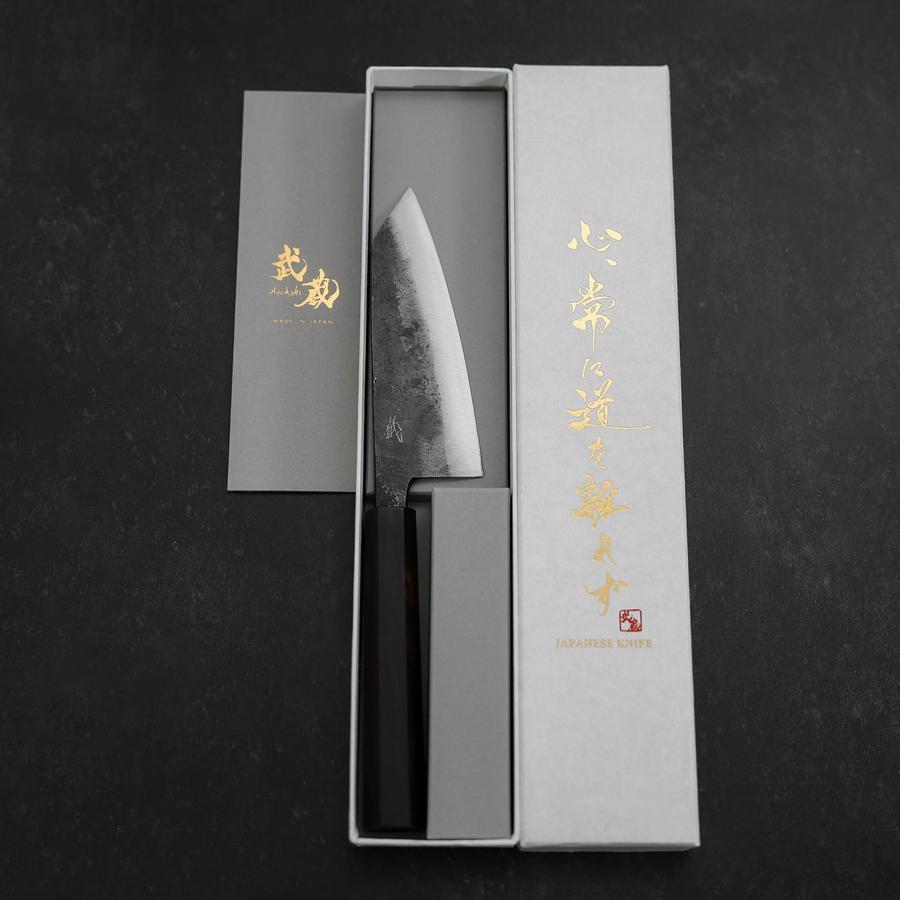 Kobunka Blue Steel #2 Kurouchi Ebony Handle 120mm