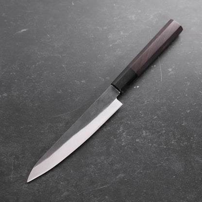 Koyanagi Blue Steel #1 Kurouchi Chokin Nami Buffalo Ebony Handle 150mm