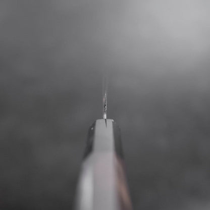 Koyanagi Blue Steel #1 Kurouchi Chokin Nami Buffalo Ebony Handle 150mm