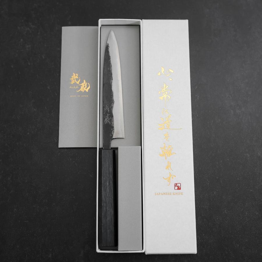 Koyanagi Blue Steel #1 Kurouchi Dark Blue Urushi Handle 150mm