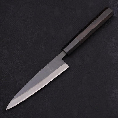 Koyanagi Blue Steel #2 Kurouchi Chokin Auspicious Cloud-Sun Buffalo Ebony Handle 135mm