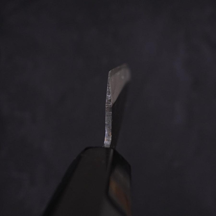 Koyanagi Blue Steel #2 Kurouchi Chokin Auspicious Cloud-Sun Buffalo Ebony Handle 135mm