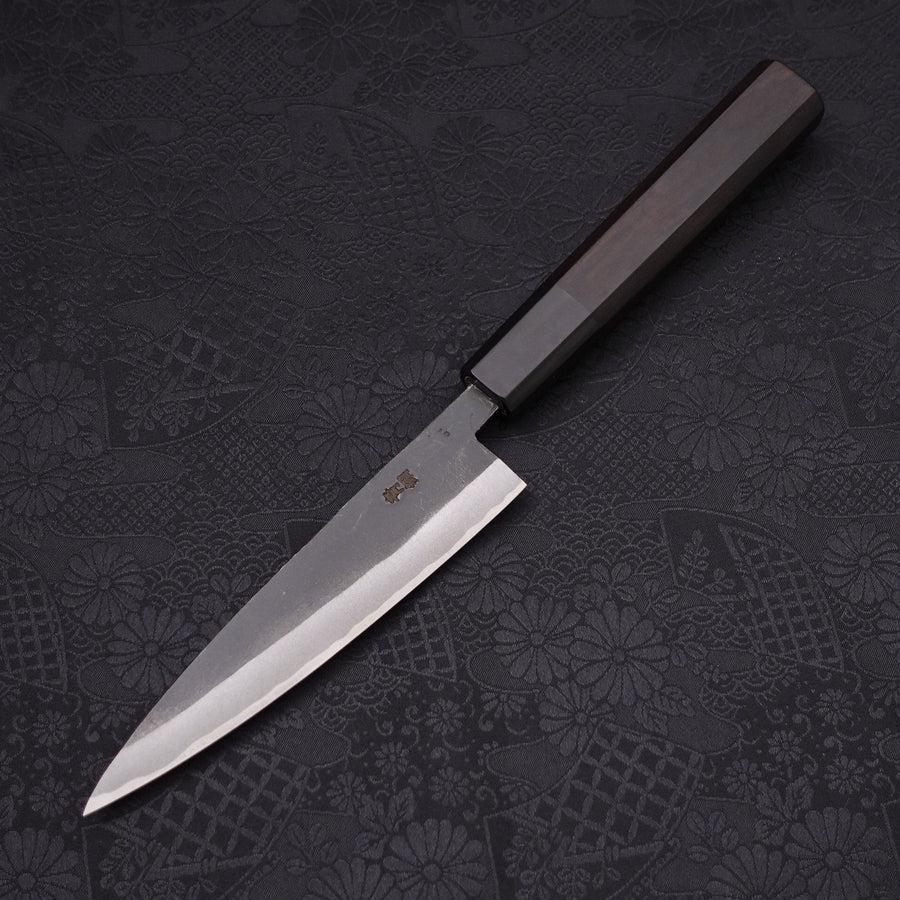 Koyanagi Blue Steel #2 Kurouchi Chokin Sakura Buffalo Ebony Handle 135mm
