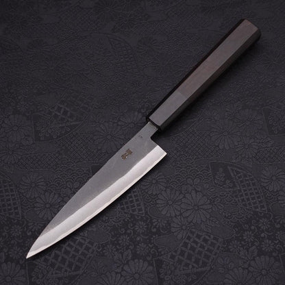Koyanagi Blue Steel #2 Kurouchi Chokin Sakura Buffalo Ebony Handle 135mm