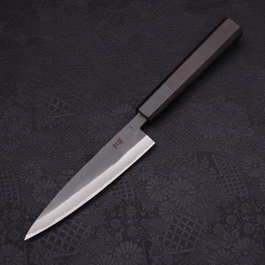 Koyanagi Blue Steel #2 Kurouchi Chokin Sakura Buffalo Ebony Handle 135mm
