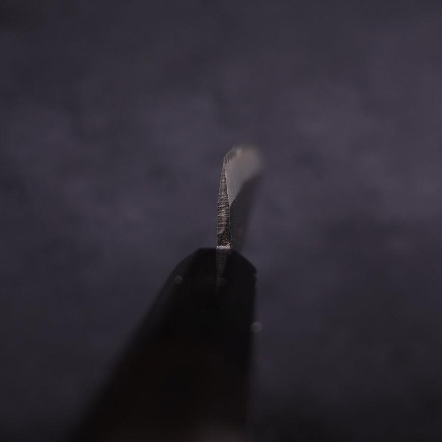 Koyanagi Blue Steel #2 Kurouchi Chokin Sakura Buffalo Ebony Handle 135mm