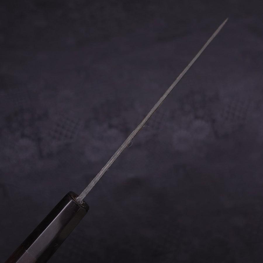 Koyanagi Blue Steel #2 Kurouchi Chokin Sakura Buffalo Ebony Handle 135mm