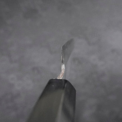 Koyanagi White Steel #2 Kasumi Chokin Nami Buffalo Ebony Handle 110mm