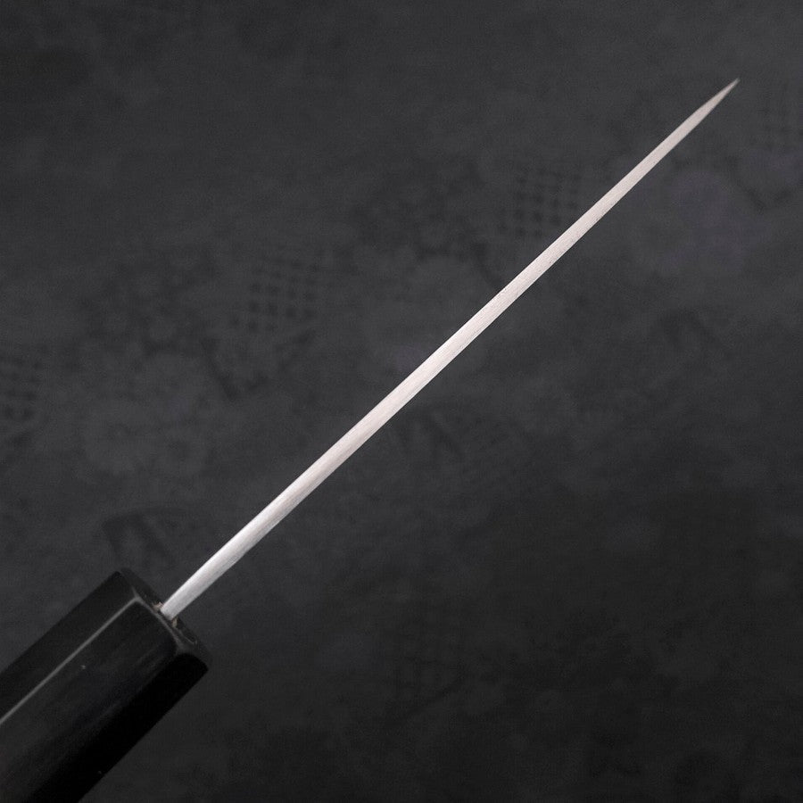 Koyanagi White Steel #2 Kasumi Chokin Nami Buffalo Ebony Handle 110mm