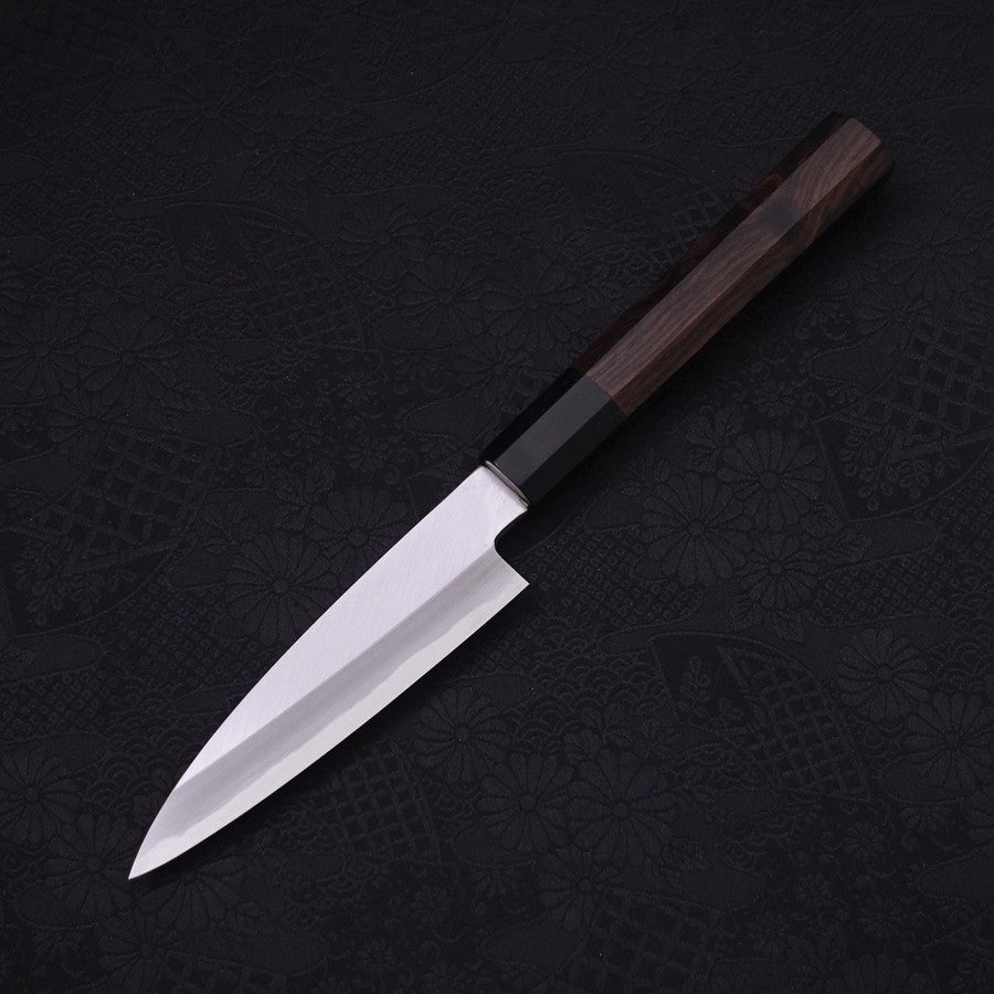 Koyanagi White Steel #2 Kasumi Chokin Sakura Buffalo Ebony Handle 110mm