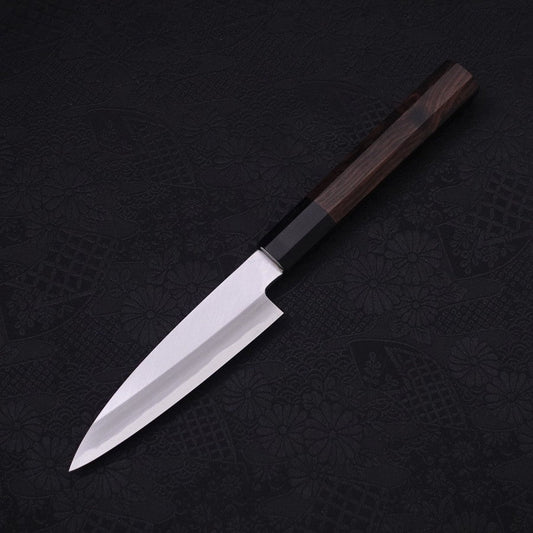 Koyanagi White Steel #2 Kasumi Chokin Sakura Buffalo Ebony Handle 110mm