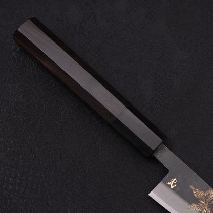 Koyanagi White Steel #2 Kurouchi Chokin Butterfly Buffalo Ebony Handle 135mm
