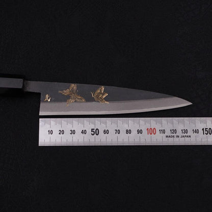 Koyanagi White Steel #2 Kurouchi Chokin Butterfly Buffalo Ebony Handle 135mm