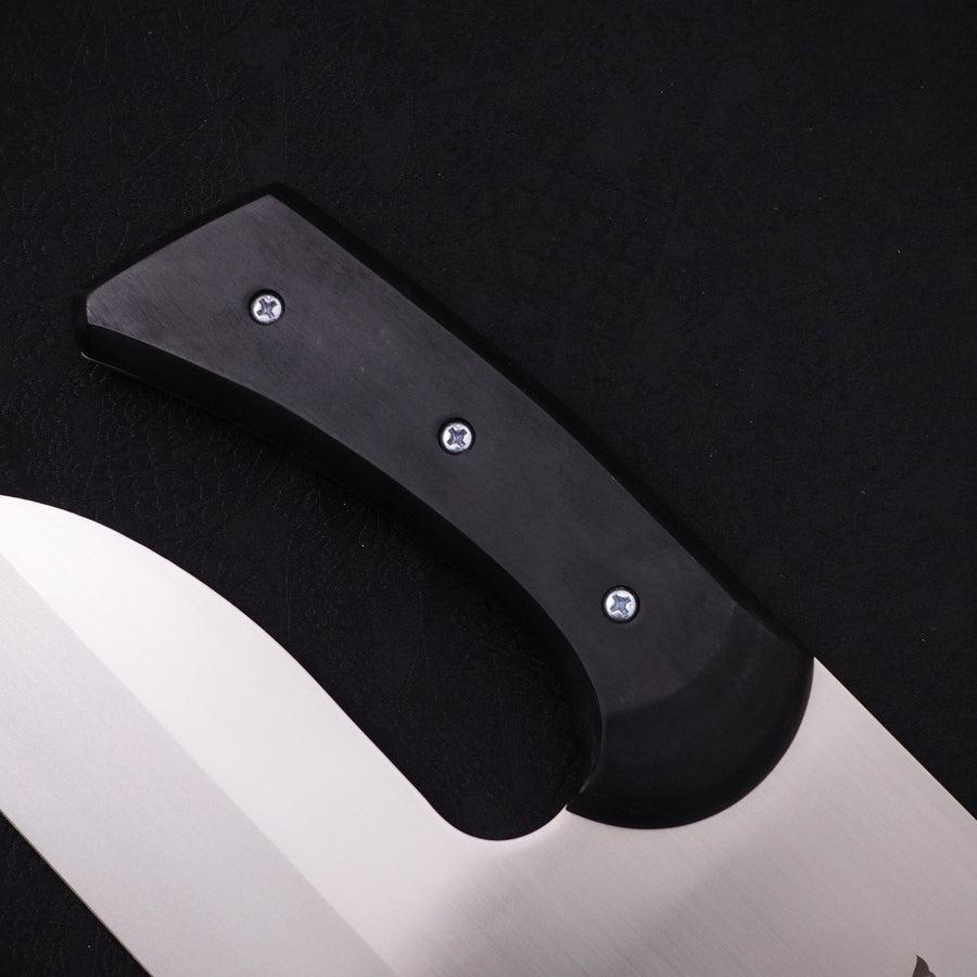 Menkiri (Noodle Knife) Molybdenum Polished Black Cherry Handle 330mm