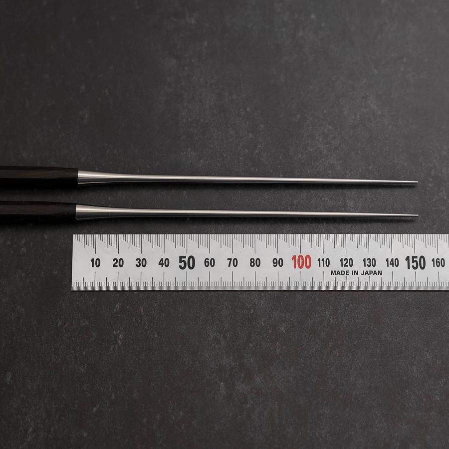 Moribashi Chopsticks Stainless Ebony Handle 150mm with Ebony Sheath and Storage Pouch