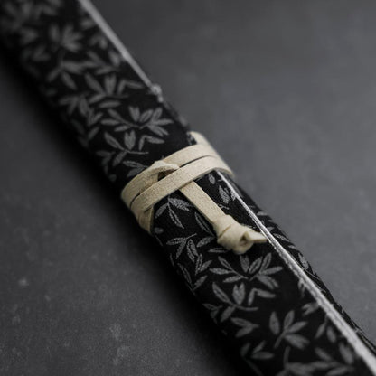 Moribashi Chopsticks Stainless Ebony Handle 180mm with Ebony Sheath and Storage Pouch