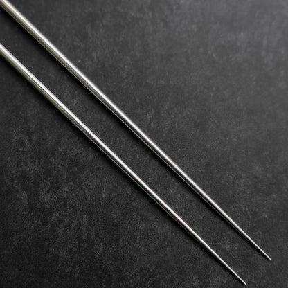 Moribashi Chopsticks Stainless Ebony Handle 180mm with Ebony Sheath and Storage Pouch