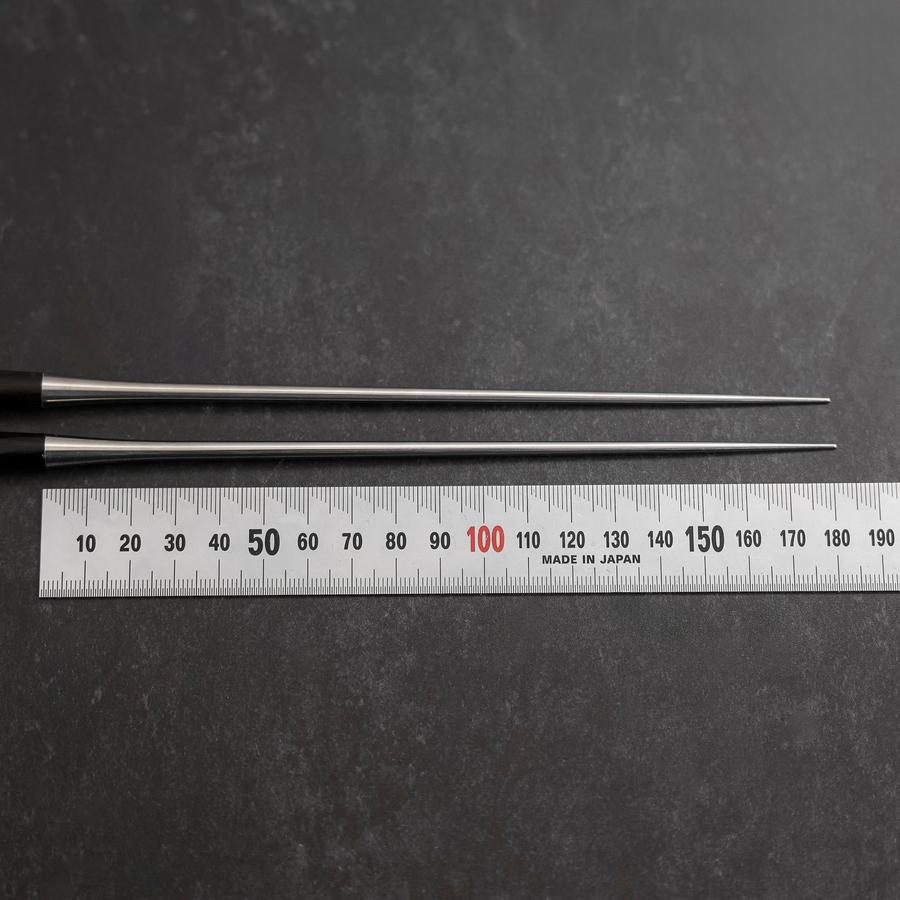 Moribashi Chopsticks Stainless Ebony Handle 180mm with Ebony Sheath and Storage Pouch