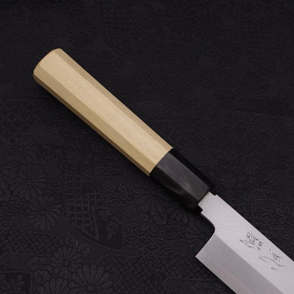 Mukimono White Steel #2 Kasumi Buffalo Magnolia Handle 180mm