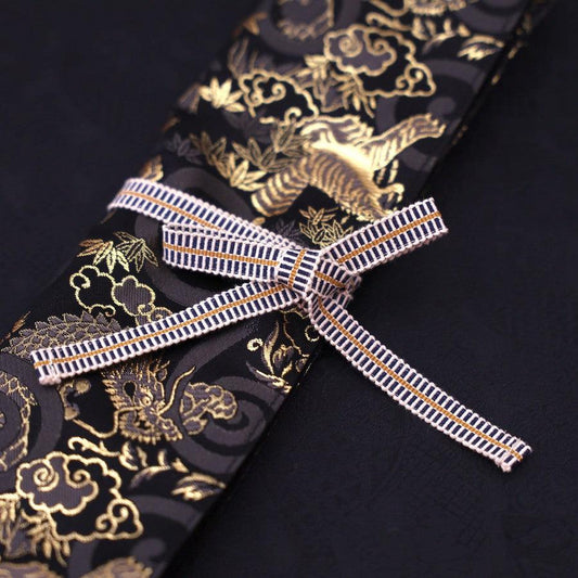 Musashi Japanese Style Kitchen Knife Roll Dragon Tora(Tiger) 1 Pocket Handmade