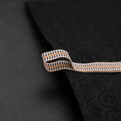 Musashi Japanese Style Kitchen Knife Roll Flower Black 1 Pocket Handmade