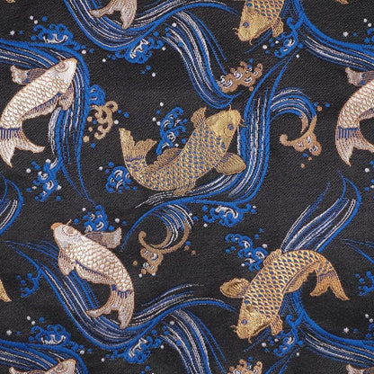 Musashi Japanese Style Kitchen Knife Roll Koi 4 Pockets Handmade