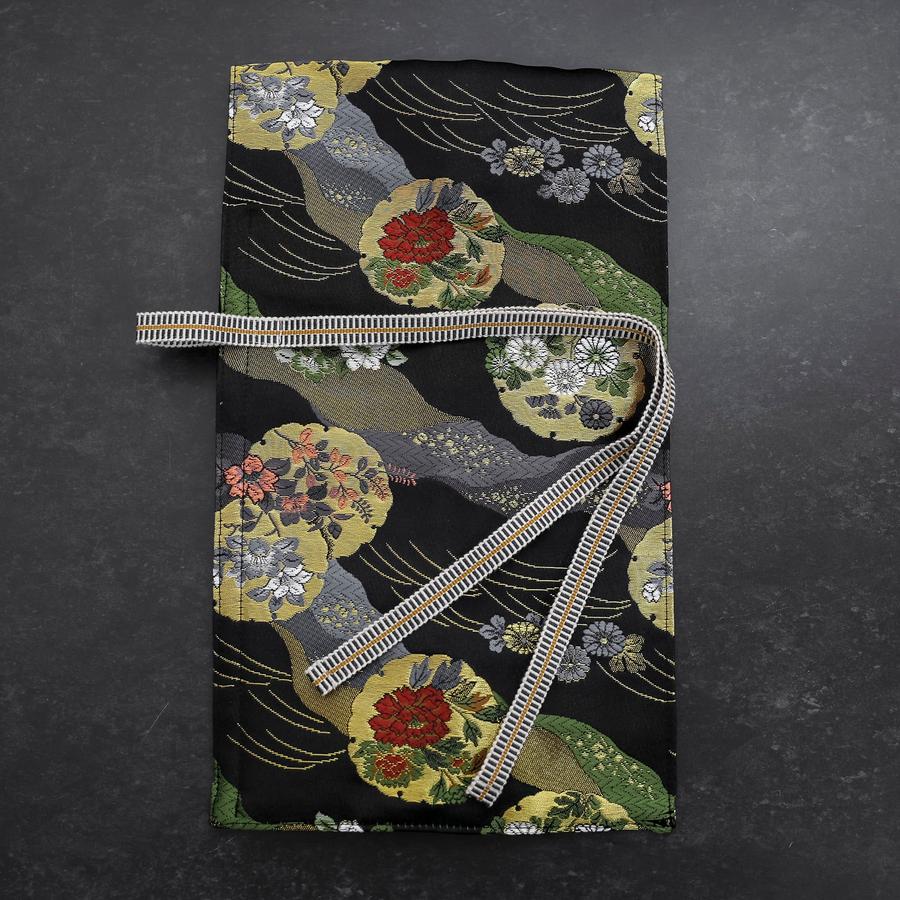 Musashi Japanese Style Kitchen Knife Roll Michi-naga Yukiwamon 1 Pocket Handmade