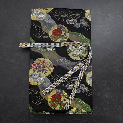 Musashi Japanese Style Kitchen Knife Roll Michi-naga Yukiwamon 1 Pocket Handmade